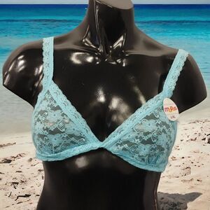 LADIES TURQUOUSE SEXY SHEAR SEE THROUGH TOP L-XL